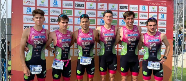 L’equip de duatló de Guillem Segura, subcampió d’Espanya