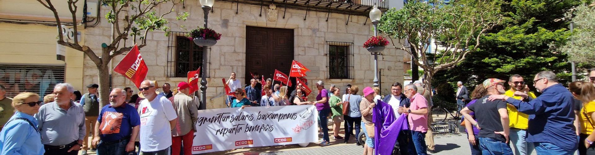Manifestació del 1r de maig a Vinaròs