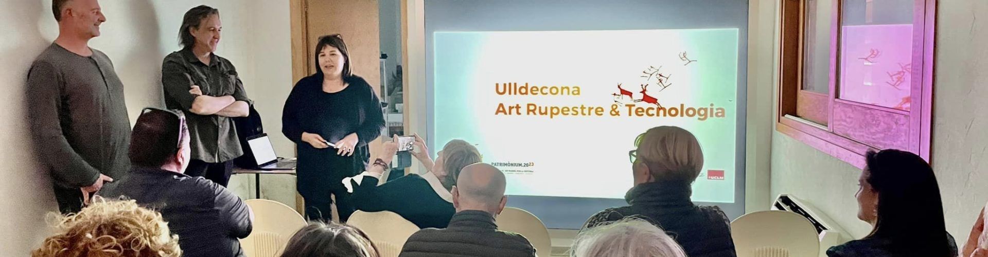 Ulldecona presenta el projecte e-Art3 (Art Rupestre i Realitat Augmentada l l’Abric 4) i la nova pantalla tàctil i web