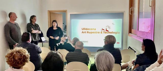 Ulldecona presenta el projecte e-Art3 (Art Rupestre i Realitat Augmentada l l’Abric 4) i la nova pantalla tàctil i web