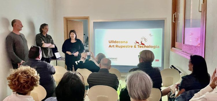Ulldecona presenta el projecte e-Art3 (Art Rupestre i Realitat Augmentada l l’Abric 4) i la nova pantalla tàctil i web