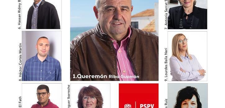 El PSPV-PSOE de Peníscola anuncia la llista, encapçalada per Queremon Riba