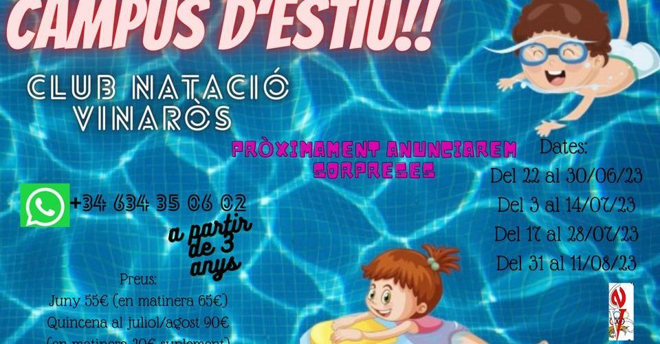 El Club Natació Vinaròs anuncia el seu Campus Estiu 2023