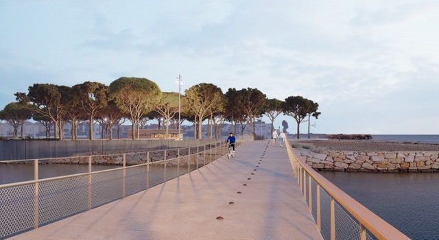 L’Ajuntament de Vinaròs signa la modificació del contracte per  a construir la passarel·la del  Cervol