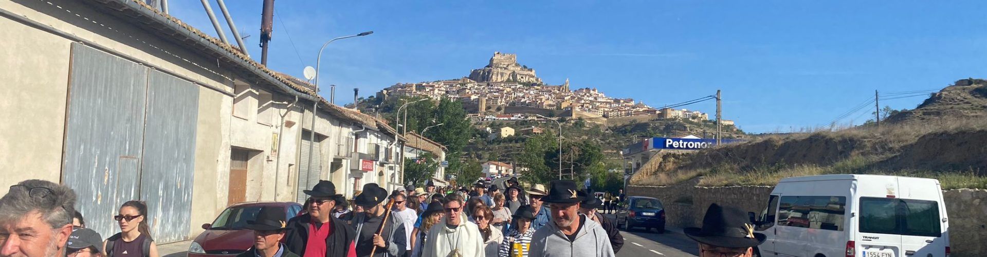 Morellanes i morellans baixen a Vallivana en la Rogativa 2023