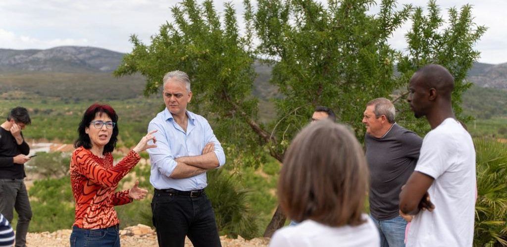 Illueca i Saavedra visiten els terrenys afectats pel Magda a les Coves