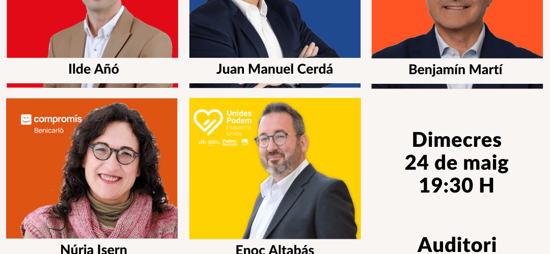 El dia 24, debat entre els set candidats de Benicarló