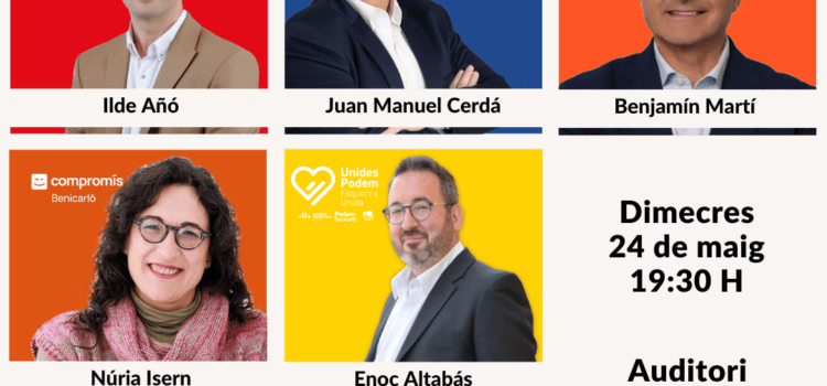 El dia 24, debat entre els set candidats de Benicarló