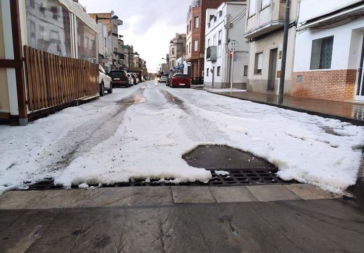 Forta pedregada al Delta de l’Ebre