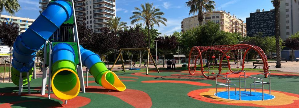 Finalitzen les obres d’adequació del parc infantil de la plaça d’Espanya