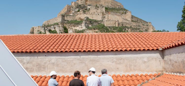 Visita a les obres de rehabilitació del Colomer Zurita de Morella