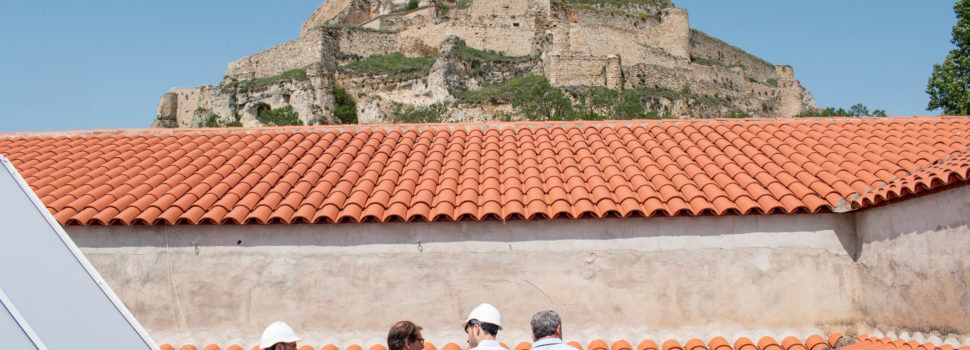Visita a les obres de rehabilitació del Colomer Zurita de Morella