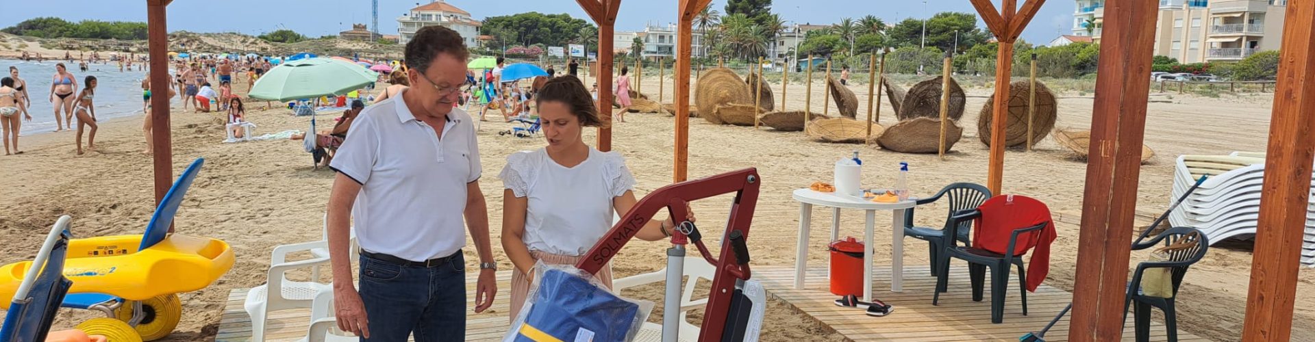 L’Ajuntament d’Alcalà-Alcossebre millora els punts de platja accessible en Carregador i Romana