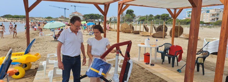 L’Ajuntament d’Alcalà-Alcossebre millora els punts de platja accessible en Carregador i Romana