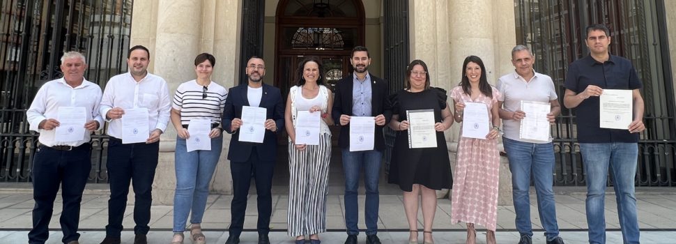 Ruth Sanz (Càlig) i Rhamsés Ripollés (Morella), acreditats com a membres de la Diputació de Castelló