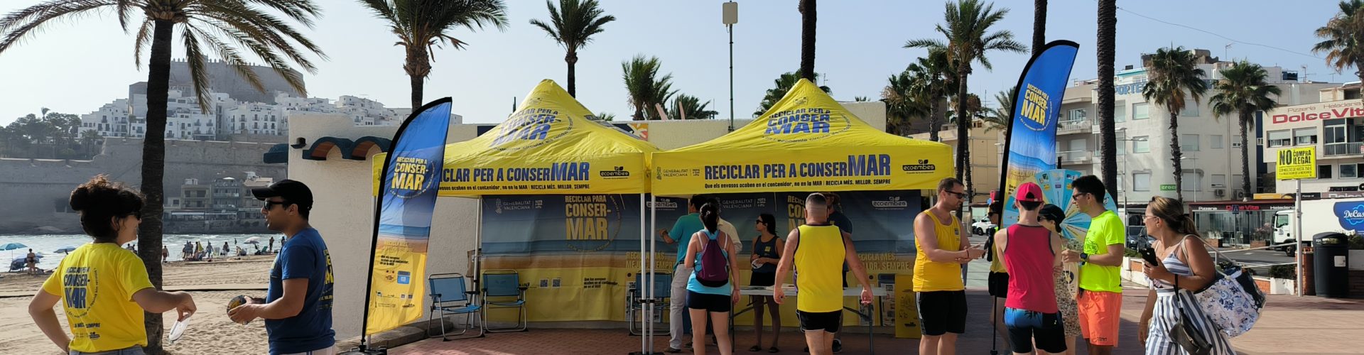 La campaña CONSER-MAR de concienciación para el reciclaje llega a Peñíscola