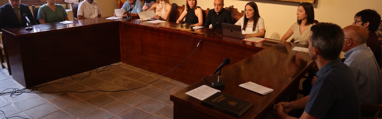 Sílvia Colom, alcaldessa de Vilafranca, presenta el repartiment de les delegacions del nou govern