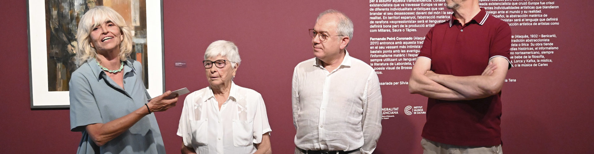 Fotos de la inauguració al Museu de Belles Arts de Castelló de l’exposició dedicada al benicarlando Peiró Coronado