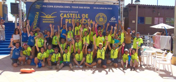Lucas Fernández (CN Ponteáreas) i Alexandra Mejía (Fed.Andorrana), vencedors de la II Travessía Castell de Peníscola