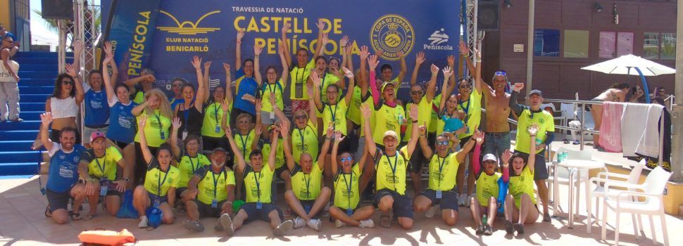 Lucas Fernández (CN Ponteáreas) i Alexandra Mejía (Fed.Andorrana), vencedors de la II Travessía Castell de Peníscola