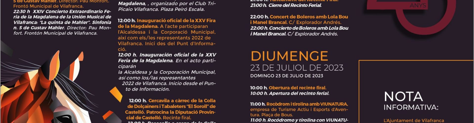 25 anys de la Fira de la Magdalena de Vilafranca