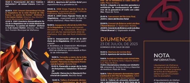 25 anys de la Fira de la Magdalena de Vilafranca