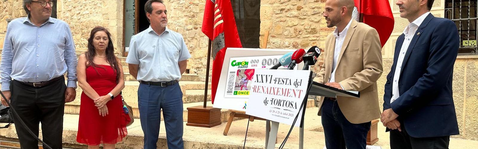 La Festa del Renaixement de Tortosa, en cinc milions de cupons de l’ONCE