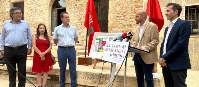 La Festa del Renaixement de Tortosa, en cinc milions de cupons de l’ONCE