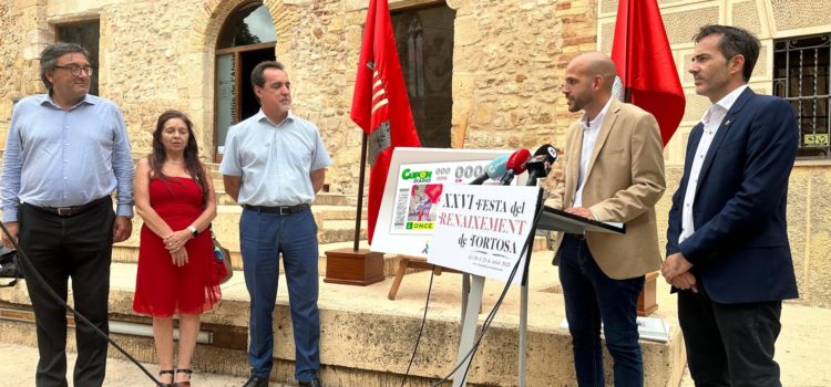 La Festa del Renaixement de Tortosa, en cinc milions de cupons de l’ONCE