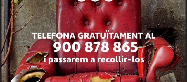 L’Ajuntament recorda a la ciutadania que disposa de un servei gratuït de recollida de voluminosos