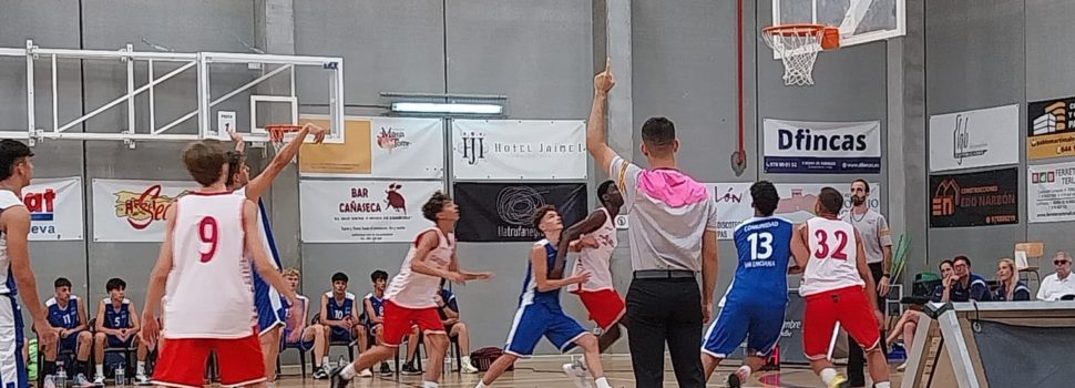 Héctor Sanz (Club Básquet Vinaròs), en el torneo de selecciones de verano de Mora de Rubielos