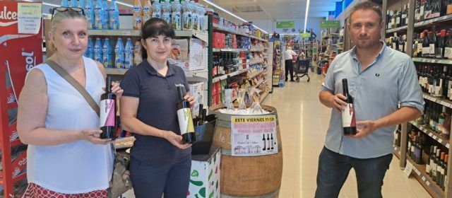 Degustación de los vinos Besalduch Valls & Bellmunt de Sant Mateu en el supermercado Benihort