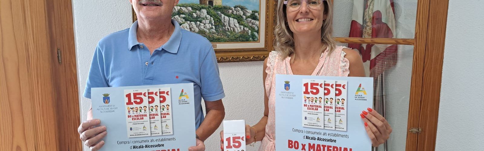 L’Ajuntament d’Alcalà-Alcossebre renova la campanya de bons per a comprar material escolar en comerços locals