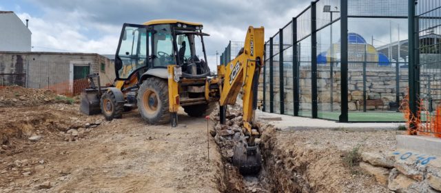 Continuen les obres a les pistes esportives de Vilafranca