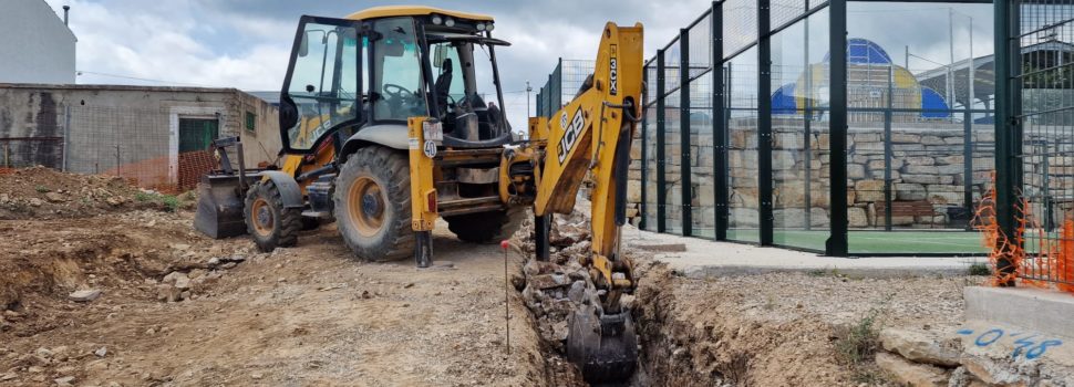 Continuen les obres a les pistes esportives de Vilafranca