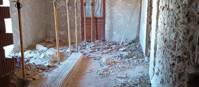 Continuen les obres de rehabilitació de la Casa Abadia-Casa Vicari d’Ares del Maestrat