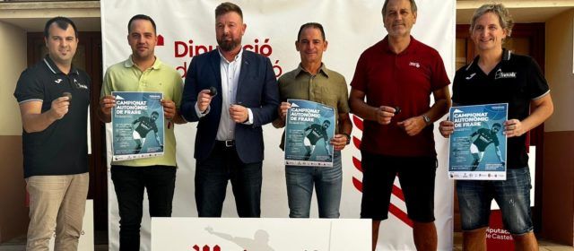 La Diputació de Castelló acull la presentació del VII Campionat Autonòmic de Frare, a disputar a Traiguera i Torreblanca