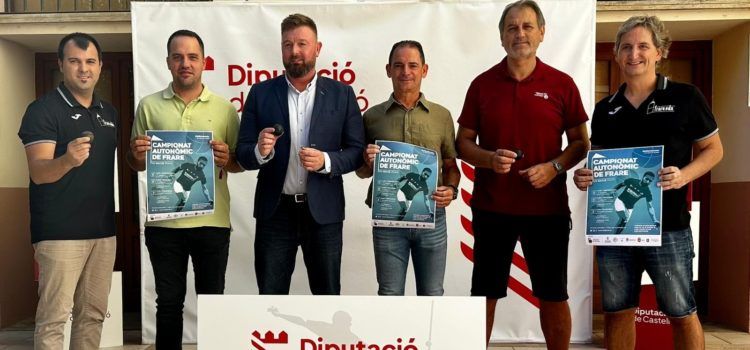 La Diputació de Castelló acull la presentació del VII Campionat Autonòmic de Frare, a disputar a Traiguera i Torreblanca