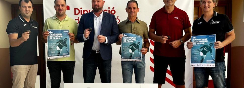 La Diputació de Castelló acull la presentació del VII Campionat Autonòmic de Frare, a disputar a Traiguera i Torreblanca