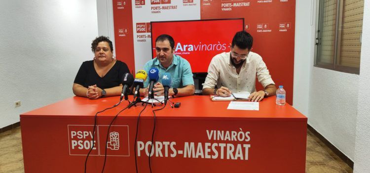 Roda de premsa del PSPV-PSOE rere el passat ple extraordinari
