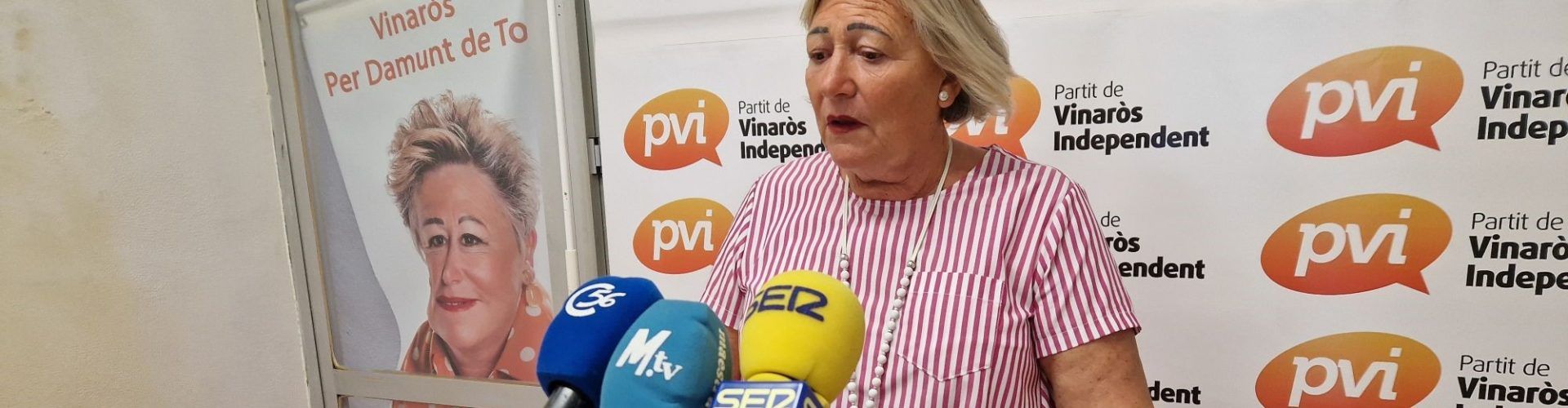 Roda de premsa del PVI (M.Dolores Miralles) sobre els fons EDUSI
