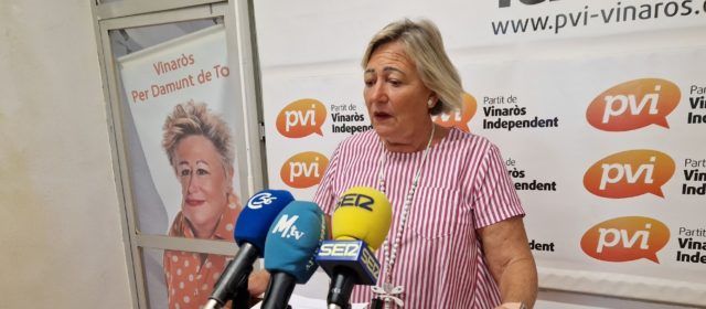 Roda de premsa del PVI (M.Dolores Miralles) sobre els fons EDUSI