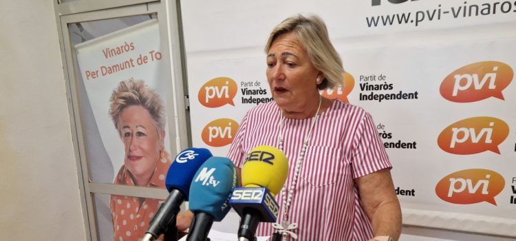 Roda de premsa del PVI (M.Dolores Miralles) sobre els fons EDUSI