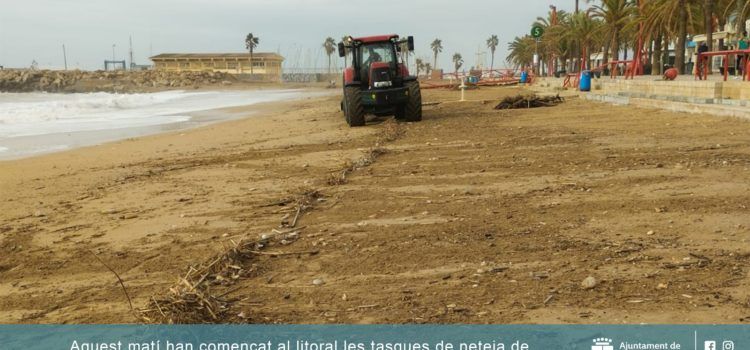  L’Ajuntament posa en marxa les feines de neteja de la costa