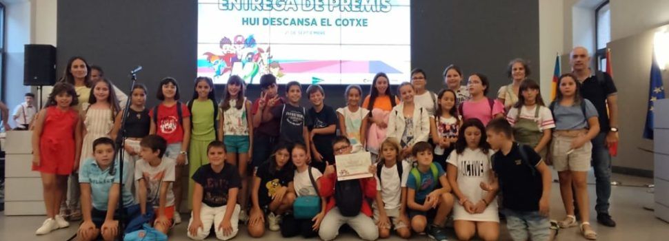 L’escola Sant Sebastià de Vinaròs rep uns dels 2ns premis del concurs “HUI descansa el cotxe”