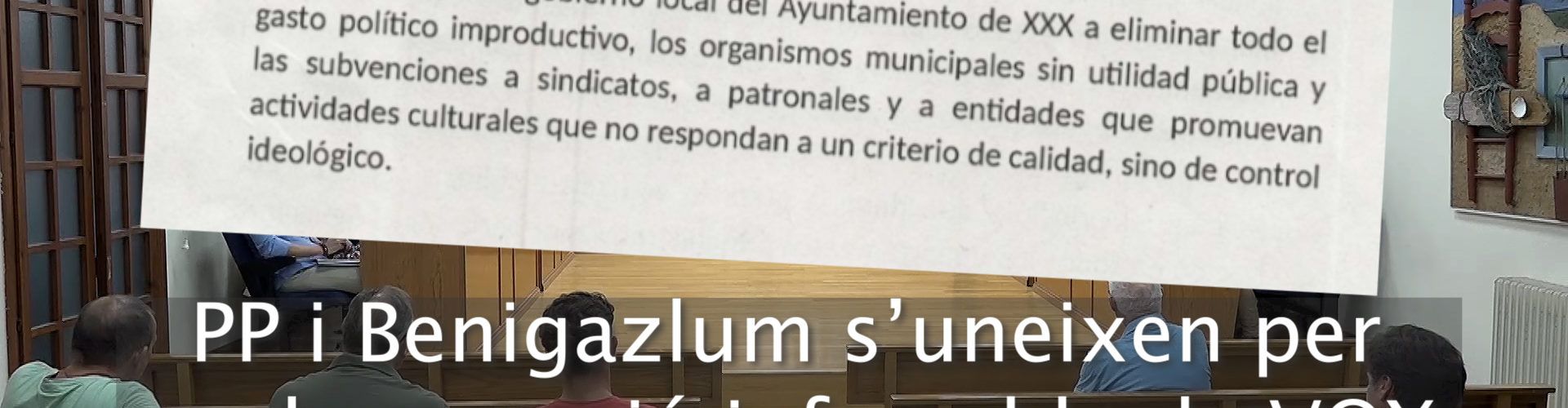Isern: “la moció aprovada per PP, VOX i mig BG és un brindis al sol i d’una inconsistència sense precedents a la que no podíem donar suport”
