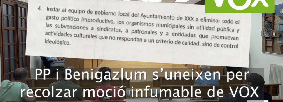 Isern: “la moció aprovada per PP, VOX i mig BG és un brindis al sol i d’una inconsistència sense precedents a la que no podíem donar suport”