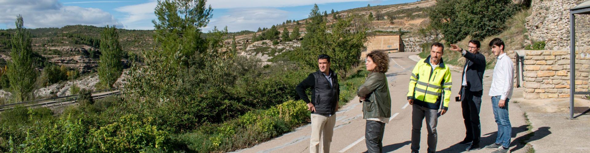 Primera visita tècnica per a solucionar els problemes de moviments de terra a Ortells