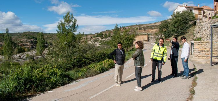 Primera visita tècnica per a solucionar els problemes de moviments de terra a Ortells