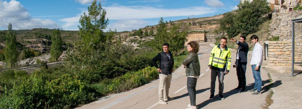Primera visita tècnica per a solucionar els problemes de moviments de terra a Ortells